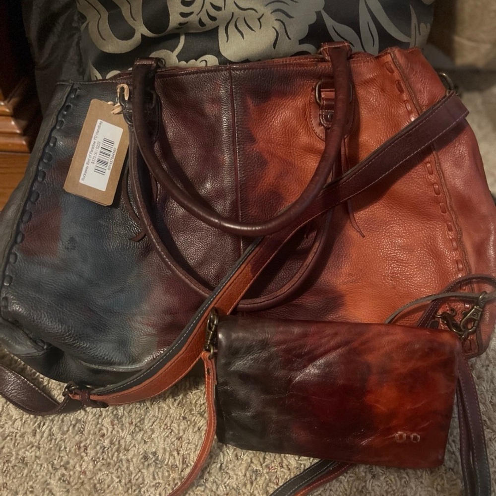Rockaway Bird of Paradise TD Handbag & matching cadence /crossbody wristlet set